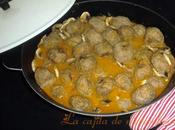 Albóndigas horno salsa española gluten