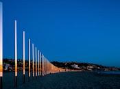 cuarto milla postes espejos reflejan mareas cambiantes