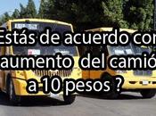 Encuesta :¿Estás tarifa camión pesos?
