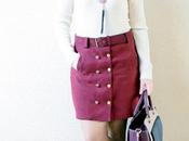 Falda doble botonadura