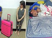 Mujer intenta sacar novio fuera prisión maleta