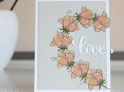 VALENTINE'S CARD: Coloring Toned Gray paper