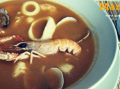 Sopa pescado mariscos