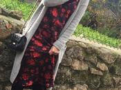 Vestido lencero maxi cardigan