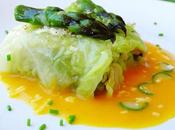 Farcellets espárragos portobello bechamel zanahoria (video)