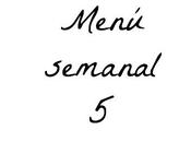 Menú semanal