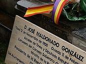 Homenaje José Maldonado, último Presidente Republica España exilio, francmasón.
