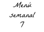 Menú semanal