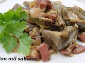 Alcachofas jamón
