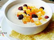 Crema avena frutas deshidratadas