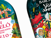 Barceló viste botella Carnaval colorido diseño Víctor Jaubert