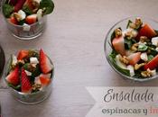 Ensalada espinacas fresas