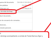 Añade nota Google Keep Documento