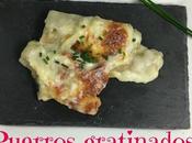 Puerros Gratinados Bechamel Bacalao