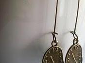 Pendientes relojes dalí