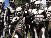 tribu chimbu baile esqueletos.