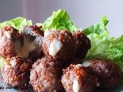 Albóndigas rellenas queso