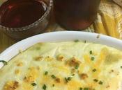 Gratinado Espinacas, Langostinos Bechamel Queso