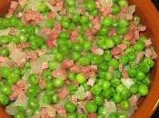 Guisantes jamón microondas