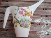 Como hacer decoupage relieve sobre superficie plastico