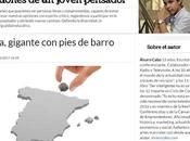 España, gigante pies barro