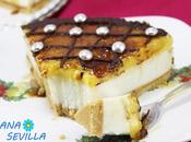 Tarta ricotta yema tostada (Sin horno)