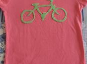 Camiseta niña decorada bicicleta fieltro