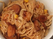 Fideos chinos gambas setas