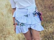 falda volantes bordados