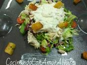 Ensalada César Pollo Queso Anchoas