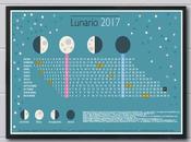 Lunario. Calendario Lunar 2017. Imprimible gratuito.