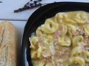 Tortellinis salsa jamon queso