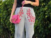 Outfit culotte rayas flores