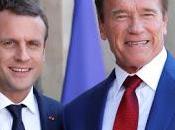 Schwarzenegger Macron juntos París