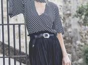 Mixed prints---polka dots stripes