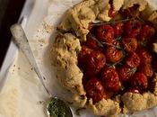 Galette tomates cherry, parmesano tomillo