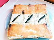 Pastel frío salmón