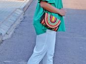 Blusa verde hombros aire