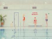 ‘Swimming pool’, Maria Svarbova, geometría tonos pastel para recrear sugerente mundo acuático