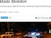 terroristas palestinos detenidos lanzar cócteles Molotov