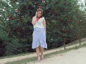Falda wrap rayas