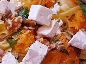 Tagliatelle calabaza queso feta