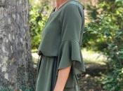 Fall colors: olive green dress