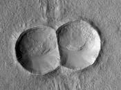 Doble cráter Marte