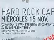 Comandante Twin suma nueva fecha Hard Rock Café