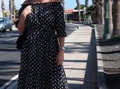 Polka dots long dress