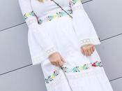 Vestido blanco bordado