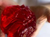 Corazón dulce gelatina fresa para Halloween