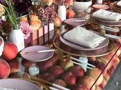 Wedding Inspiration: mesa banquete boda decorada frutas temporada