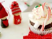 Cupcakes chocolate turrón crema blanco para estas Navidades